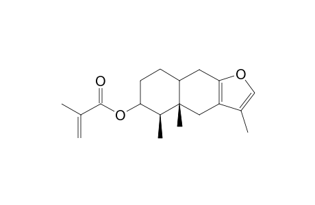 (+-)-3.beta.-Methacryloyloxyfuranoeremophilane