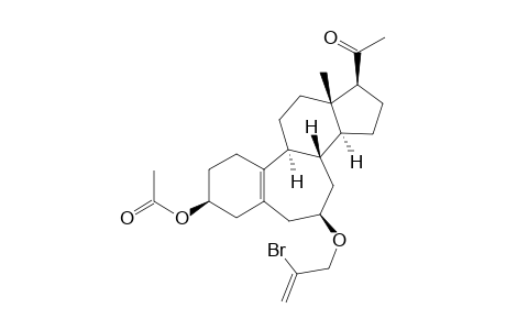 3a-Acetoxy-B-homo-6as-bromallyloxy-pregna-5(10)-en-20-one