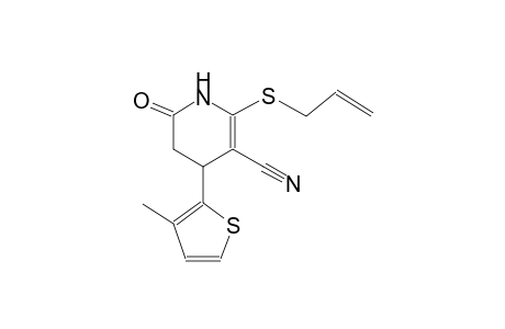 3-pyridinecarbonitrile, 1,4,5,6-tetrahydro-4-(3-methyl-2-thienyl)-6-oxo-2-(2-propenylthio)-