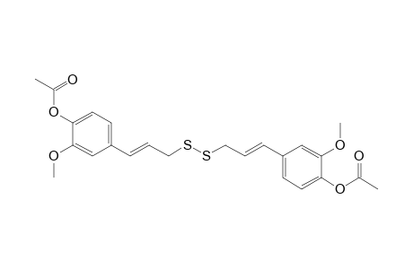 Phenol, 4,4'-(dithiodi-1-propene-3,1-diyl)bis[2-methoxy-, diacetate, (E,E)-