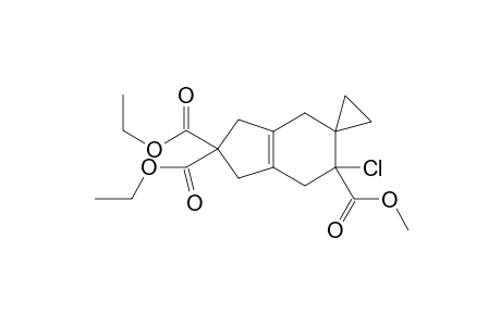 Diethyl 4'-chloro-4'-methoxycarbonylbicyclo[4.3.0]non-1'(6')-ene-3'-spiro-1-cyclopropane-8',8'-dicarboxylate