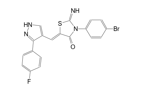 4-thiazolidinone, 3-(4-bromophenyl)-5-[[3-(4-fluorophenyl)-1H-pyrazol-4-yl]methylene]-2-imino-, (5Z)-