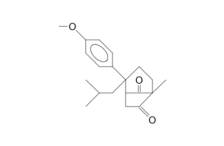 2-Isobutyl-endo-2-(4-methoxy-phenyl)-5-methyl-bicyclo(3.2.1)octane-6,8-dione