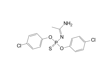 Phosphoramidothioic acid, (1-iminoethyl)-, O,O-bis(4-chlorophenyl) ester