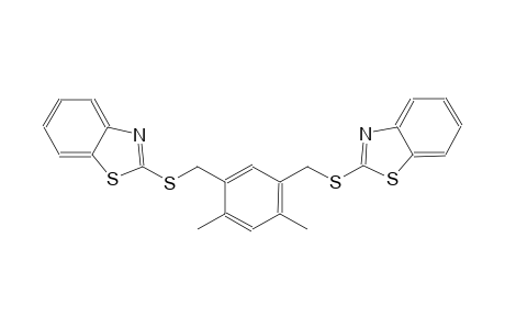 2-({5-[(1,3-benzothiazol-2-ylsulfanyl)methyl]-2,4-dimethylbenzyl}sulfanyl)-1,3-benzothiazole