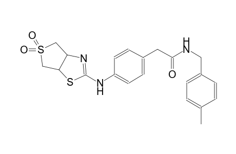 benzeneacetamide, 4-[(3a,4,6,6a-tetrahydro-5,5-dioxidothieno[3,4-d]thiazol-2-yl)amino]-N-[(4-methylphenyl)methyl]-