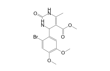 5-pyrimidinecarboxylic acid, 4-(2-bromo-4,5-dimethoxyphenyl)-1,2,3,4-tetrahydro-6-methyl-2-oxo-, methyl ester