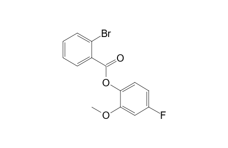 2-Bromobenzoic acid, 2-methoxy-4-fluorophenyl ester