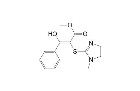 2-Propenoic acid, 2-[(4,5-dihydro-1-methyl-1H-imidazol-2-yl)thio]-3-hydroxy-3-phenyl-, methyl ester
