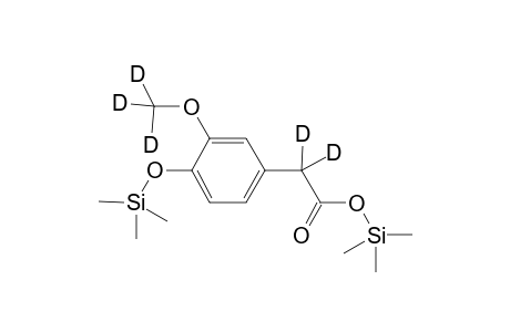 D5-homovanillic acid BSTFA derivative