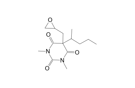 2,4,6(1H,3H,5H)-Pyrimidinetrione, 1,3-dimethyl-5-(1-methylbutyl)-5-(oxiranylmethyl)-