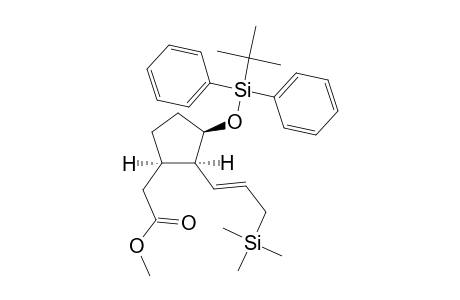 Methyl (1RS,2SR,3RS)-2-[2-[(E)-3-(trimethylsilyl)-1-propenyl]-3-[(tert-butyldiphenylsilyl)oxy]cyclopentyl]acetate