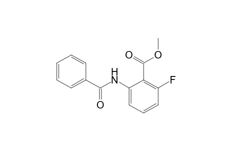 Benzoic acid, 2-(benzoylamino)-6-fluoro-, methyl ester