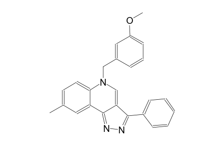 5H-pyrazolo[4,3-c]quinoline, 5-[(3-methoxyphenyl)methyl]-8-methyl-3-phenyl-