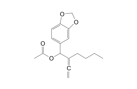1-(Benzo[d][1,3]dioxol-5-yl)-2-vinylidenehexyl Acetate