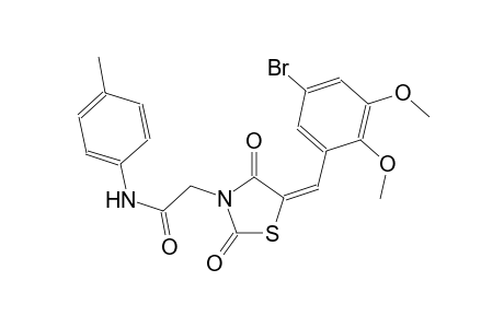 2-[(5E)-5-(5-bromo-2,3-dimethoxybenzylidene)-2,4-dioxo-1,3-thiazolidin-3-yl]-N-(4-methylphenyl)acetamide