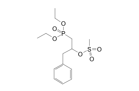 Diethyl 2-methylsulfonyloxy-3-phenylpropylphosphonate