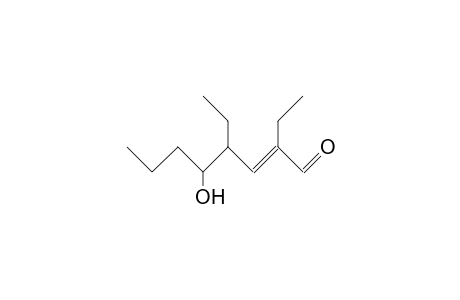 2,4-Diethyl-5-hydroxy-2-octen-1-al