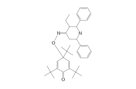 2,6-DIPHENYL-3-ETHYLPIPERIDIN-4-ONE-O-(2,4,6-TRITERT.BUTYL-CYCLOHEXA-2,5-DIENON-4-YL)-OXIME