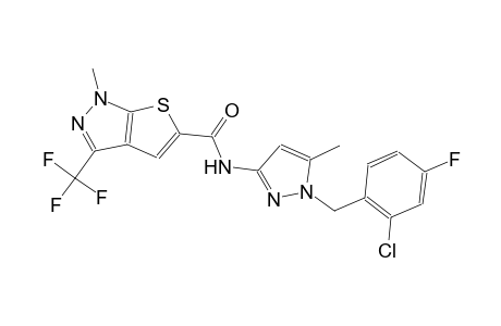 1H-thieno[2,3-c]pyrazole-5-carboxamide, N-[1-[(2-chloro-4-fluorophenyl)methyl]-5-methyl-1H-pyrazol-3-yl]-1-methyl-3-(trifluoromethyl)-