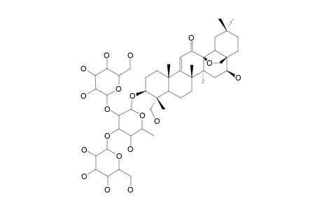 ClINOPODISIDE-D;3-BETA,16-BETA,23-TRIHYDROXY-12-KETO-13-BETA,28-EPOXYOLEAN-9(11)-EN-3-YL-[BETA-D-GLUCOPYRANOSYL-(1->2)]-[BETA-D-GLUCOPYRANOSYL-(1->