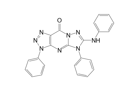 6-(Phenylamino)-3,5-dihydro-3,5-diphenyl-1,2,3-triazolo[4,5-d]-1,2,4-triazolo[1,5-a]pyrimidin-9-one