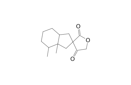 7,7a-dimethylspiro[3,3a,4,5,6,7-hexahydro-1H-indene-2,3'-oxolane]-2',4'-dione