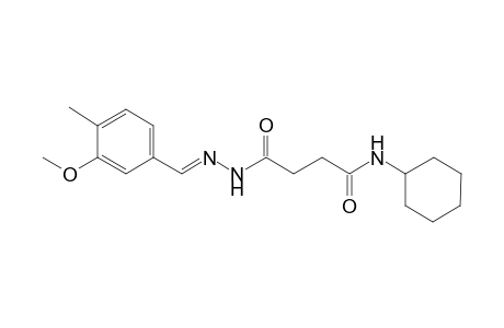 N-Cyclohexyl-3-(3-methoxy-4-methyl-benzylidene-hydrazinocarbonyl)-propionamide