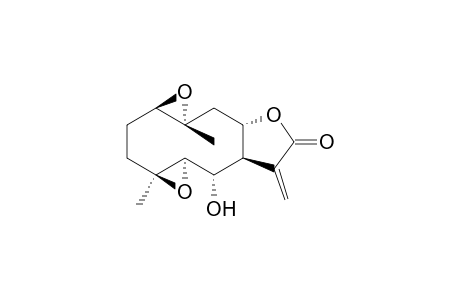 (1aS,2aS,5aS,6S,6aR,7aS,9aR)-6-hydroxy-1a,7a-dimethyl-5-methylenedecahydrobis(oxireno)[2',3':4,5;2'',3'':8,9]cyclodeca[1,2-b]furan-4(1aH)-one