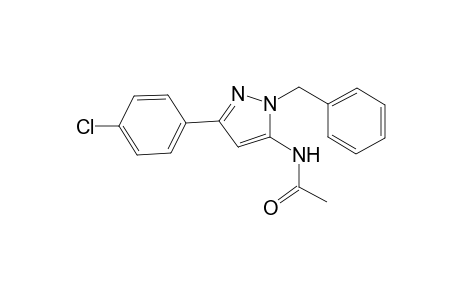 N-[1-benzyl-3-(4-chlorophenyl)-1H-pyrazol-5-yl]acetamide