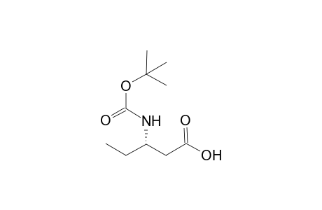 (3S)-3-(tert-butoxycarbonylamino)valeric acid