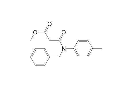 N-(Benzyl)-N-(4-methylphenyl).alpha.-carbomethoxyacetamide