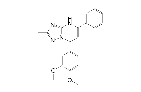 [1,2,4]triazolo[1,5-a]pyrimidine, 7-(3,4-dimethoxyphenyl)-4,7-dihydro-2-methyl-5-phenyl-