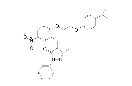(4Z)-4-{2-[2-(4-tert-butylphenoxy)ethoxy]-5-nitrobenzylidene}-5-methyl-2-phenyl-2,4-dihydro-3H-pyrazol-3-one