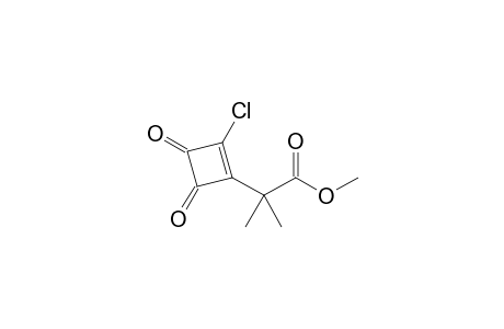 2-(2-chloro-3,4-diketo-cyclobuten-1-yl)-2-methyl-propionic acid methyl ester