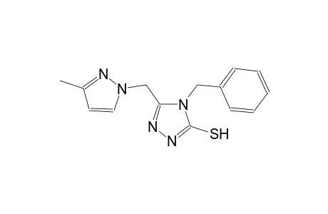 4-benzyl-5-[(3-methyl-1H-pyrazol-1-yl)methyl]-4H-1,2,4-triazole-3-thiol