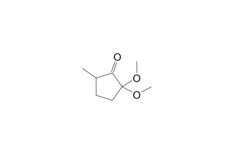 5-Methyl-2,2-dimethoxycyclopentan-1-one