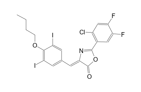 (4Z)-4-(4-butoxy-3,5-diiodobenzylidene)-2-(2-chloro-4,5-difluorophenyl)-1,3-oxazol-5(4H)-one