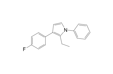 N-Phenyl-2-ethyl-3-(4-fluorophenyl)pyrrole
