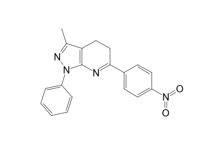 3-Methyl-6-(4-nitrophenyl)-1-phenyl-4,5-dihydropyrazolo[3,4-b]pyridine