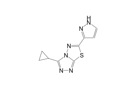 [1,2,4]triazolo[3,4-b][1,3,4]thiadiazole, 3-cyclopropyl-6-(1H-pyrazol-3-yl)-