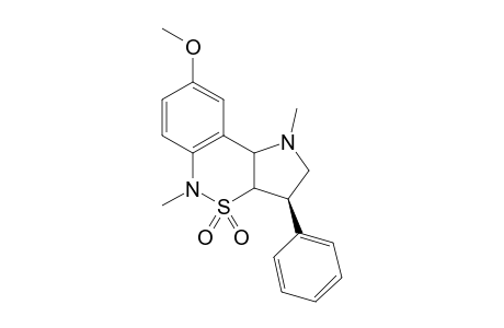 (3R)-8-Methoxy-1,5-dimethyl-3-phenyl-1,2,3,3a,5,9b-hexahydrobenzo[c]pyrrolo[2,3-e][1,2]thiazine-4,4-dione