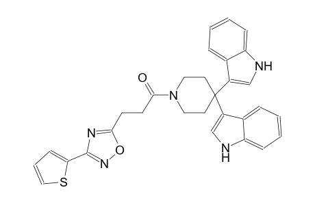 1H-indole, 3-[4-(1H-indol-3-yl)-1-[1-oxo-3-[3-(2-thienyl)-1,2,4-oxadiazol-5-yl]propyl]-4-piperidinyl]-