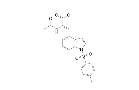 (Z)-2-acetamido-3-(1-tosylindol-4-yl)acrylic acid methyl ester