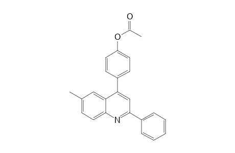 4-(6-Methyl-2-phenylquinolin-4-yl)phenyl acetate