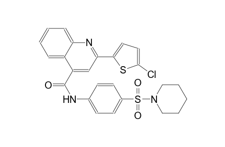 4-quinolinecarboxamide, 2-(5-chloro-2-thienyl)-N-[4-(1-piperidinylsulfonyl)phenyl]-