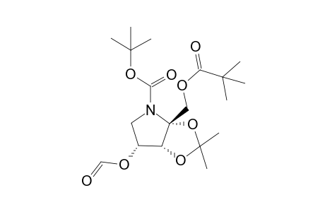 5-(tert-Butoxycarbonyl)amino-5-deoxy-4-O-formyl-2,3-O-isopropylidene-1-O-pivaloyl-a-D-ribulofuranose