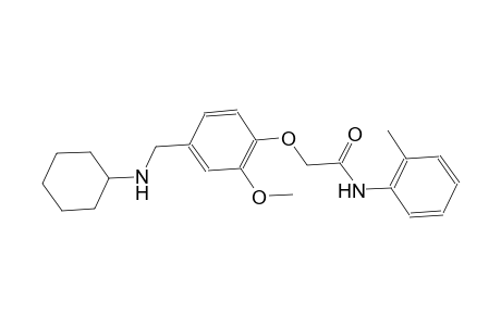 2-{4-[(cyclohexylamino)methyl]-2-methoxyphenoxy}-N-(2-methylphenyl)acetamide