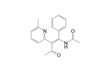Acetamide, N-[2-(6-methyl-2-pyridinyl)-3-oxo-1-phenyl-1-butenyl]-