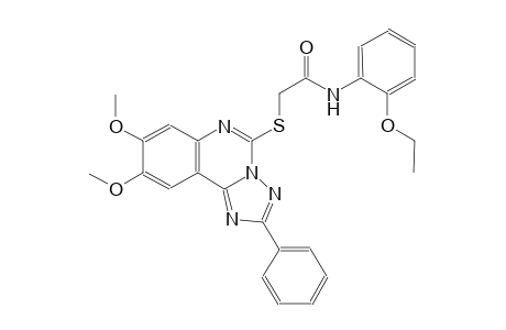 2-[(8,9-dimethoxy-2-phenyl[1,2,4]triazolo[1,5-c]quinazolin-5-yl)sulfanyl]-N-(2-ethoxyphenyl)acetamide